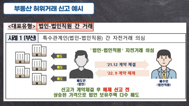 허위거래 신고 예시