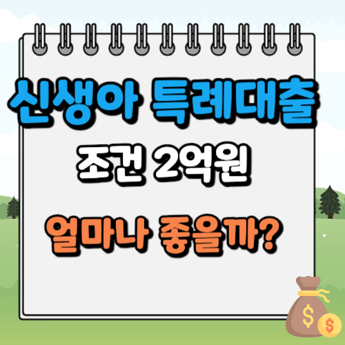 신생아 특례대출 조건