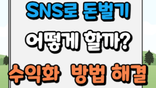 SNS로 돈버는 법