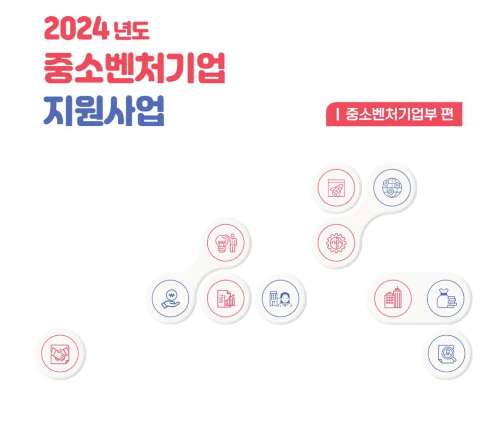 중소벤처기업부 지원사업 책자
