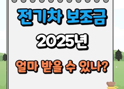 2025년 전기차 보조금