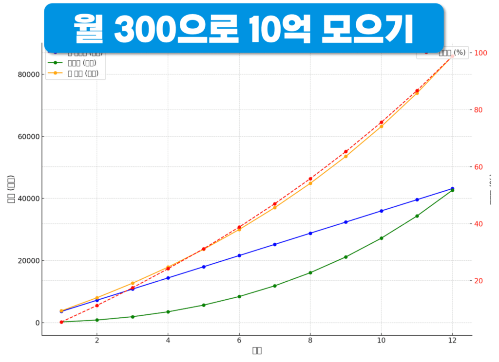 월 300만원 10억 모으기