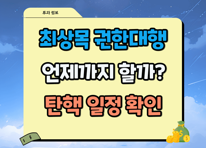 최상목 권한대행 체제