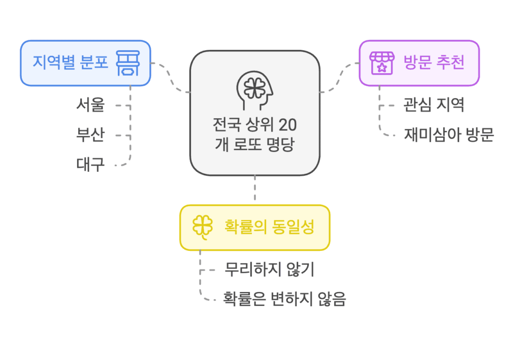 전국 상위 20개 로또 명당