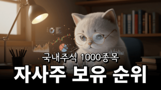 국내주식 자사주 보유 현황 (1000개 종목)