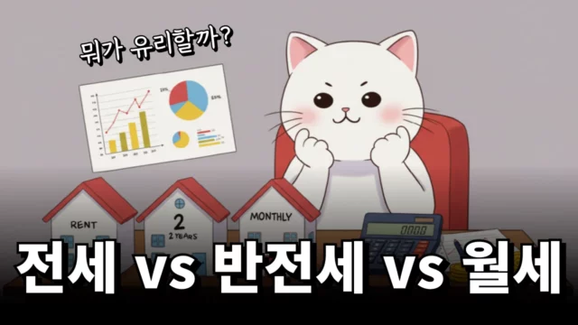 전세 vs 반전세 vs 월세 비교 계산기