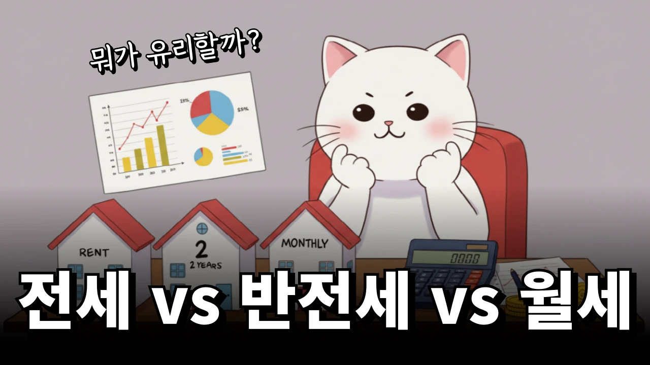 전세 vs 반전세 vs 월세 비교 계산기
