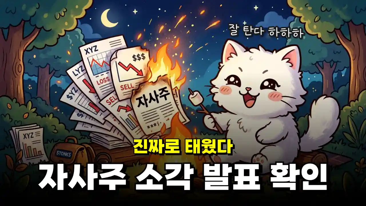 자사주 소각 발표