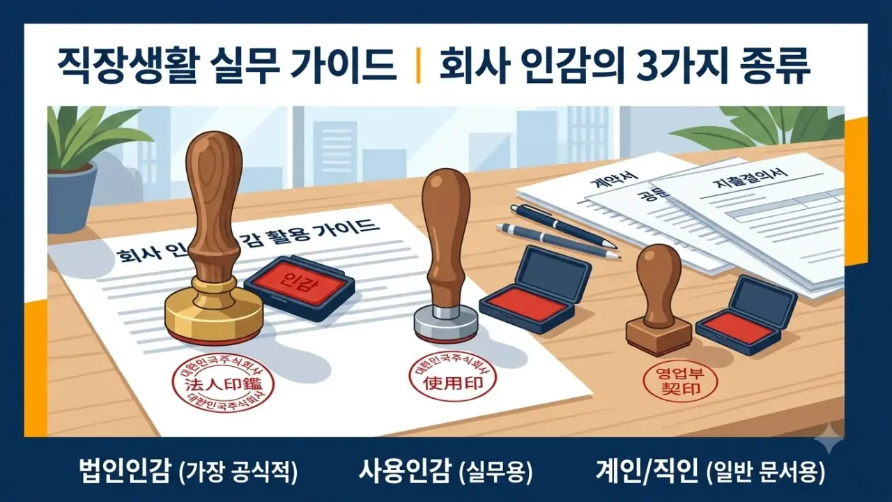 법인 도장 만들기와 등록 방법: 법인인감·사용인감·직인 총정리 (2026)
